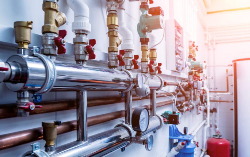 Boiler room equipment for modern heating system Plumbing