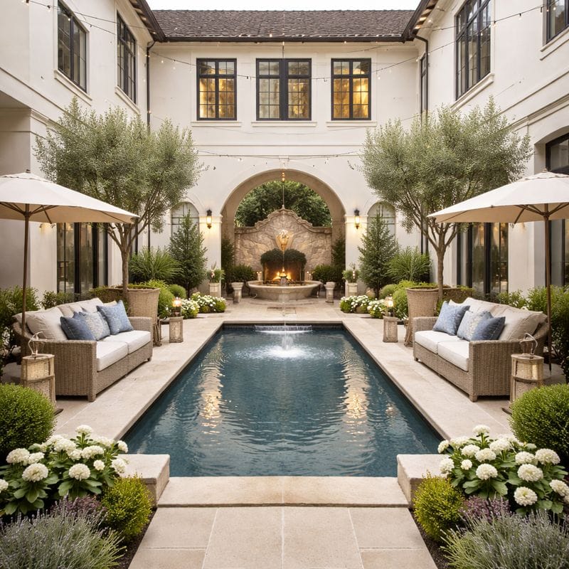 Water-courtyard